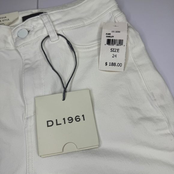 DL1961 Mara Ankle Mid Rise Instasculpt Straight Jeans Size 24 NWT - Picture 5 of 16